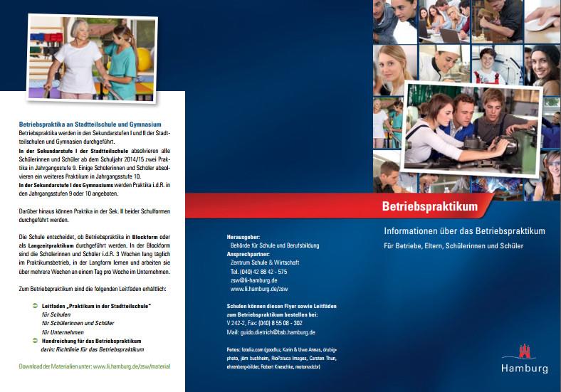 Flyer Betriebspraktikum